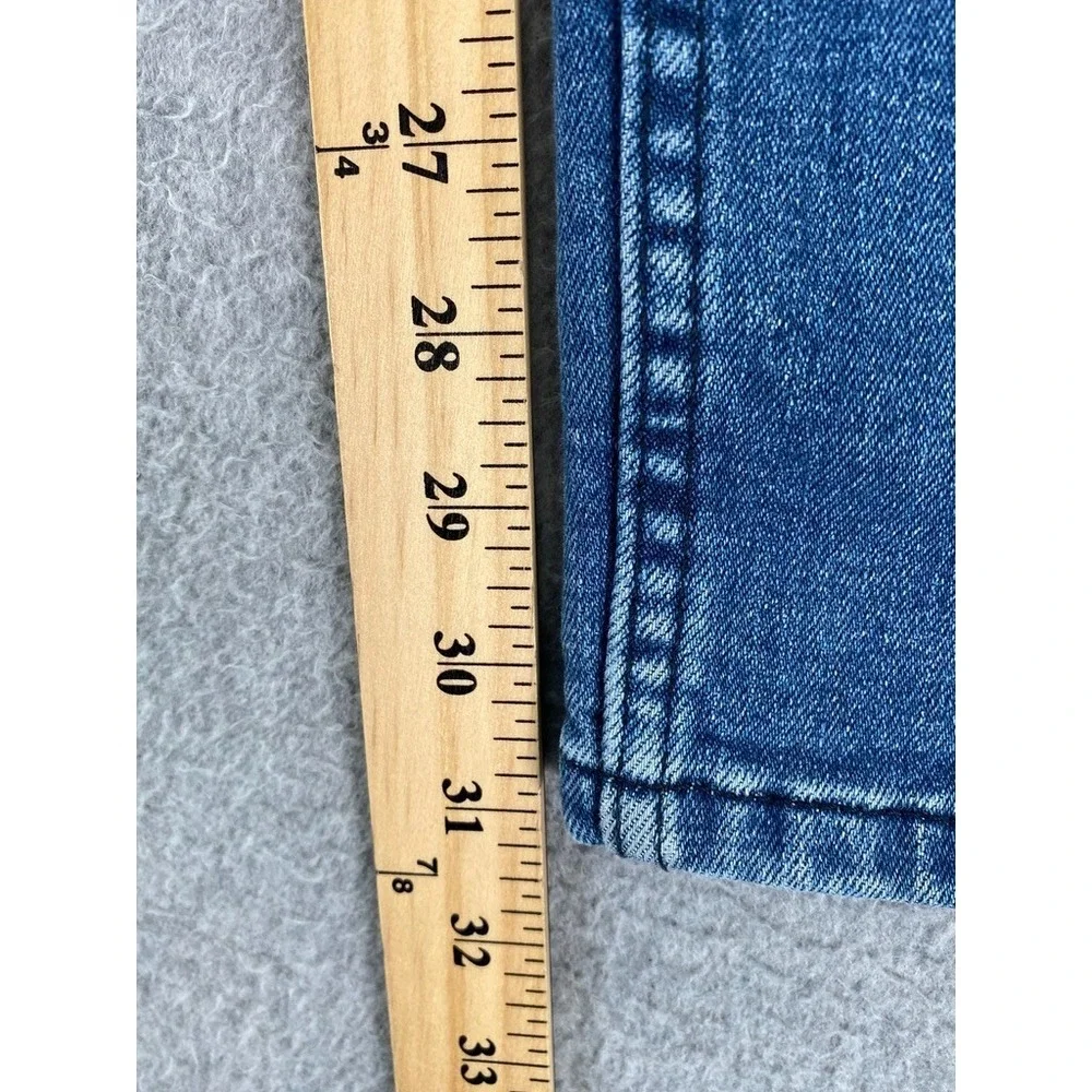 Levis 514 Jeans Mens 34x32 (Fits 34x31) Blue Denim Faded‎ Whiskers Straight Leg